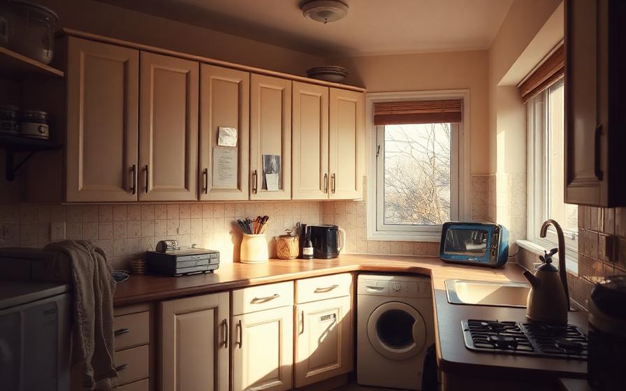 Kitchen in a let property